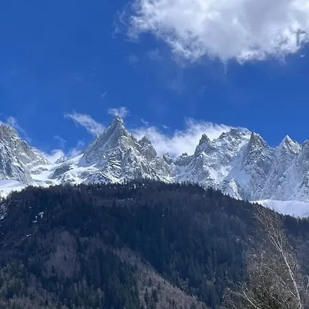 Appartement Le 41 Du Lyret - Type Pour Deux Avec Vue Sur Les Aiguilles Dans Centre Chamonix